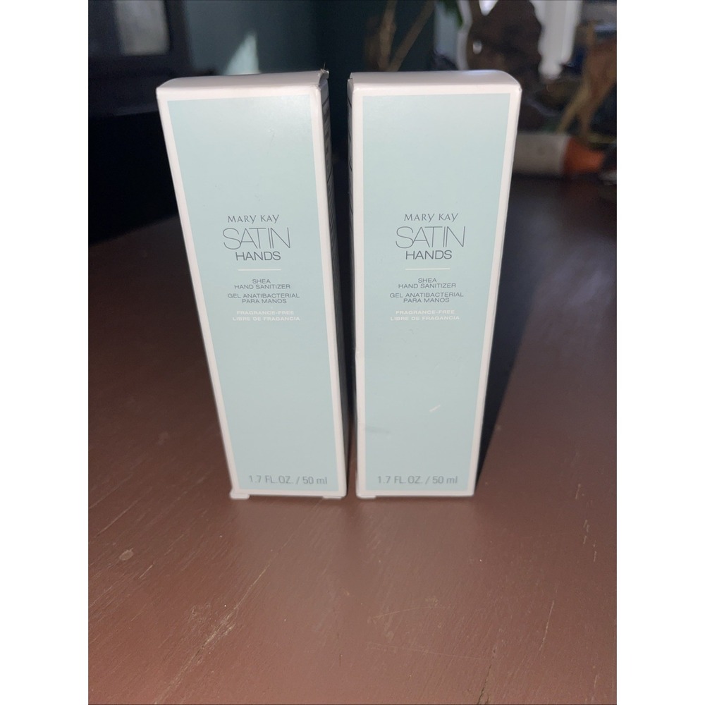 Mary Kay Satin Hands Fragrance Free Shea‎ Sanitizer Spray X2 -exp 11/25 New
